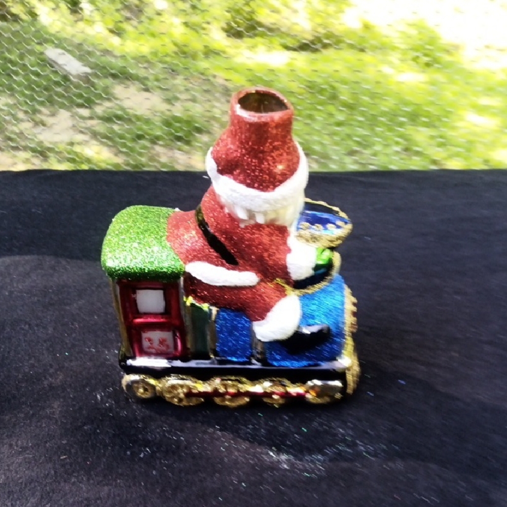 RADKO Santa Riding A Train Ornament - Picture 4 of 7